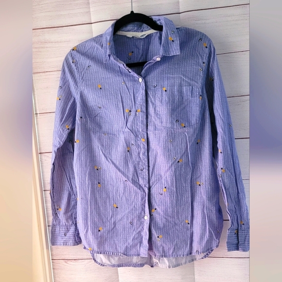 Nwot Old Navy ladies long sleeve button down size M - Picture 1 of 7